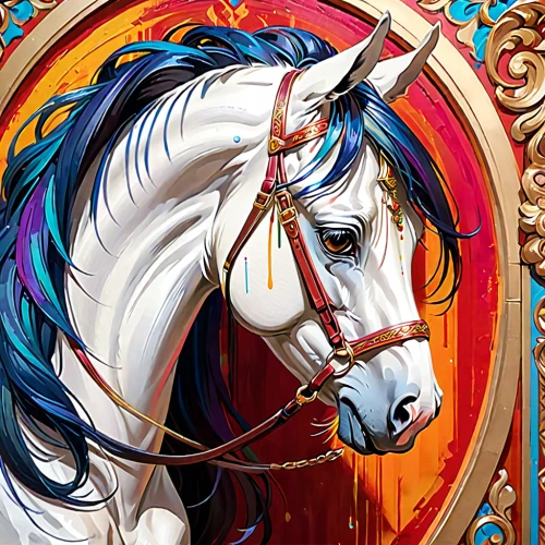 carousel horse,carnival horse,colorful horse,painted horse,albino horse,a white horse,unicorn art,arabian horse,equine,unicorn background,white horse,gypsy horse,constellation unicorn,horse,carousel,equestrian,equines,clydesdale,play horse,horses,Anime,Anime,General