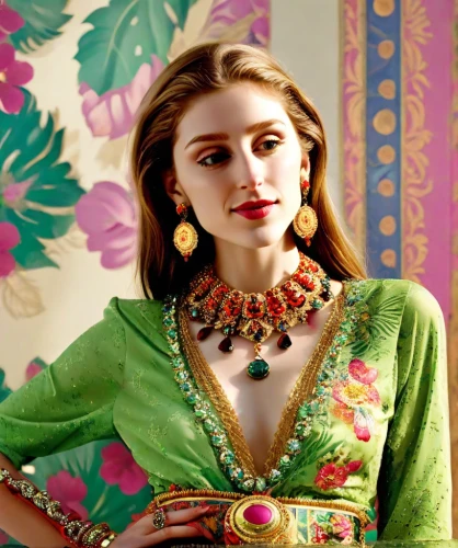 ethnic design,princess anna,moroccan pattern,embellished,blue jasmine,valentino,necklace,mehendi,jewellery,house jewelry,southwestern,colorful floral,ethnic,in green,persian,elegance,damask,jewelry,russian folk style,boho