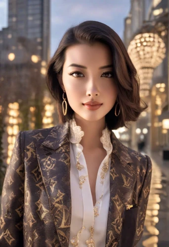 bolero jacket,business woman,businesswoman,fashion vector,woman in menswear,city ​​portrait,asian woman,mulan,realdoll,bussiness woman,asian vision,ara macao,female model,business girl,xiangwei,elegant,spy,oriental princess,spy visual,fashion doll