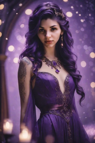 violet head elf,fairy queen,the enchantress,rosa 'the fairy,fae,la violetta,purple wallpaper,sorceress,rosa ' the fairy,purple dress,faery,violet,clary,faerie,celtic queen,enchanting,rapunzel,dark purple,purple lilac,precious lilac