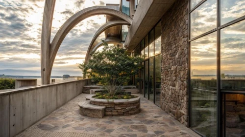 structural glass,beautiful home,penthouse apartment,exposed concrete,lattice windows,lattice window,dunes house,big window,glass window,ajloun,natural stone,arches,sicily window,concrete ceiling,patio,observation tower,daylighting,luxury property,hdr,the threshold of the house,Architecture,Commercial Building,Modern,Organic Modernism 2