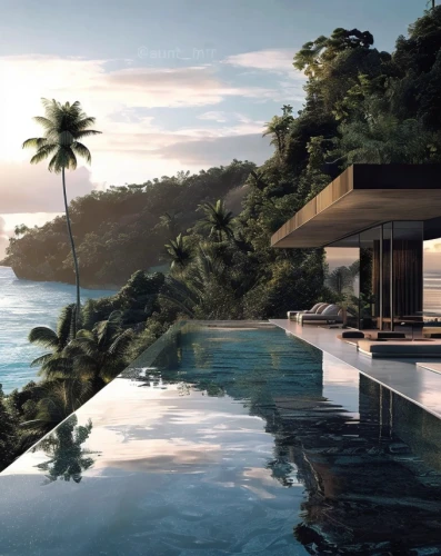 infinity swimming pool,tropical house,house by the water,luxury property,pool house,beach house,ocean view,seychelles,uluwatu,holiday villa,phuket,tropical island,luxury home,luxury real estate,beachhouse,acapulco,idyllic,beautiful home,dunes house,tropics