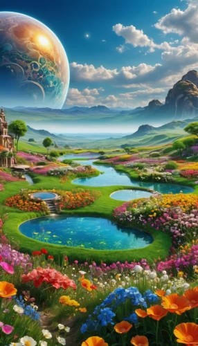 fantasy landscape,mushroom landscape,fantasy picture,alien planet,fairy world,landscape background,cosmos field,futuristic landscape,fantasy world,an island far away landscape,fantasy art,beautiful landscape,alien world,dream world,terraforming,landscape rose,meadow landscape,nature landscape,3d fantasy,panoramic landscape,Photography,Fashion Photography,Fashion Photography 04