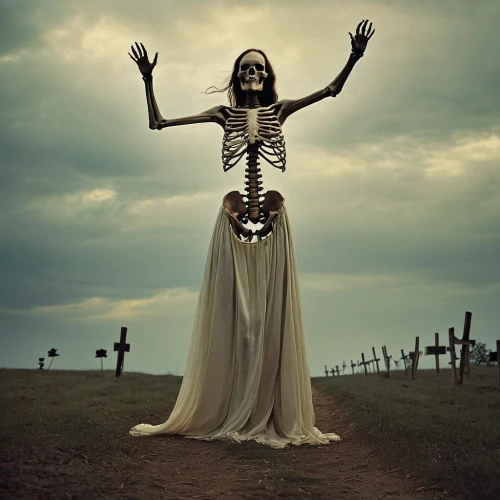 dance of death,dead bride,vintage skeleton,danse macabre,day of the dead skeleton,skeletal,days of the dead,angel of death,voodoo woman,day of the dead frame,memento mori,grave jewelry,human skeleton,death god,skeletal structure,dead sunday,skeleltt,skeleton key,life after death,grim reaper,Photography,Artistic Photography,Artistic Photography 14