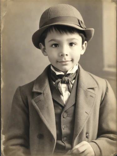 charlie chaplin,child portrait,chaplin,stan laurel,frank sinatra,vintage photo,vintage children,al capone,albert einstein,george russell,ambrotype,vintage boy,photos of children,boy's hats,1920s,child with a book,stovepipe hat,george ribbon,1920's,bowler hat