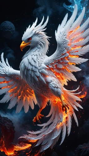 gryphon,firebird,fire birds,phoenix,firebirds,white eagle,garuda,pegasus,flame spirit,griffon bruxellois,phoenix rooster,imperial eagle,fire background,griffin,fire angel,fantasy art,dragon fire,eagle,plume,heroic fantasy,Photography,General,Fantasy