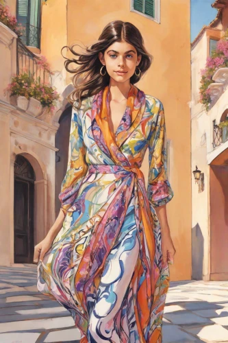 girl in a long dress,girl in cloth,woman walking,italian painter,girl with cloth,girl walking away,girl in a historic way,little girl in wind,radha,oil painting,oil painting on canvas,a girl in a dress,art painting,indian woman,oriental girl,sicily,indian art,woman shopping,girl with bread-and-butter,young woman