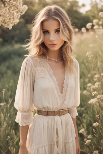 jessamine,enchanting,country dress,vintage angel,romantic look,meadow,flower girl,wildflower,angelic,pale,boho,flower fairy,lily-rose melody depp,golden lilac,faerie,southern belle,vintage floral,girl in flowers,beautiful girl with flowers,liberty cotton