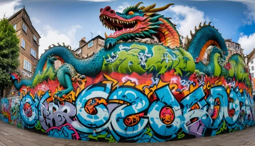 graffiti art,chinese dragon,painted dragon,graffiti,groningen,grafitty,grafitti,grafiti,streetart,street artists,dragon of earth,hasselt,street artist,urban art,mural,wyrm,graf-zepplin,green dragon,dragon,griffon bruxellois,Photography,General,Realistic