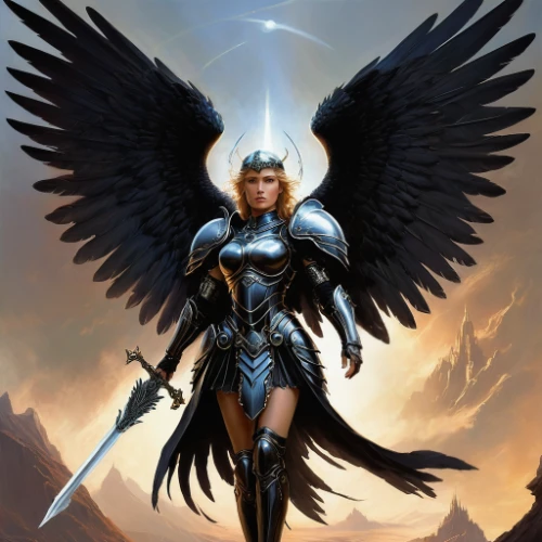 archangel,the archangel,dark angel,black angel,angelology,angel of death,angels of the apocalypse,guardian angel,uriel,goddess of justice,business angel,angel,heroic fantasy,angel wing,female warrior,fire angel,harpy,greer the angel,imperial eagle,angel wings