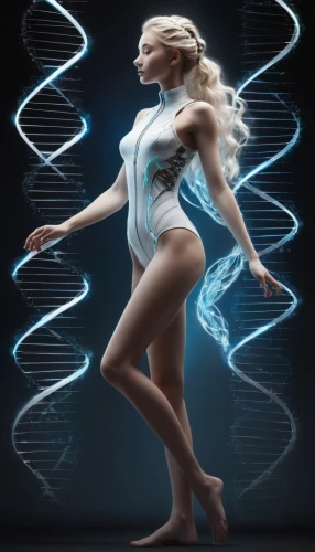 dna helix,genetic code,biomechanically,dna,sprint woman,biomechanical,rna,neon body painting,dna strand,neural pathways,double helix,image manipulation,apophysis,light painting,gymnastic rings,lightpainting,hoop (rhythmic gymnastics),artificial hair integrations,aerial hoop,electronic music,Conceptual Art,Fantasy,Fantasy 11