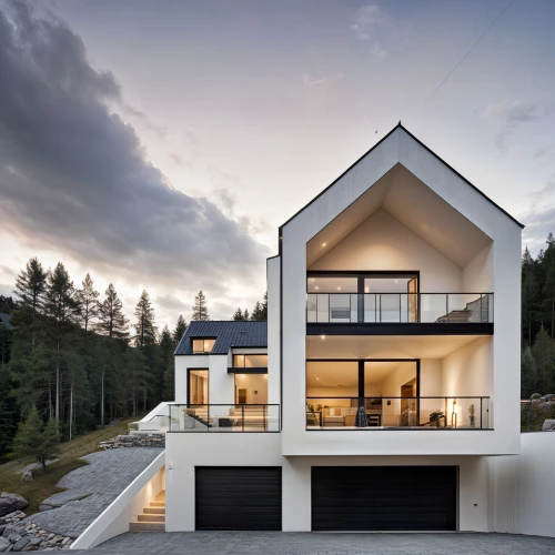 modern house,modern architecture,cubic house,cube house,frame house,house in mountains,house in the mountains,beautiful home,house shape,danish house,timber house,dunes house,modern style,residential house,inverted cottage,arhitecture,architectural style,two story house,wooden house,folding roof