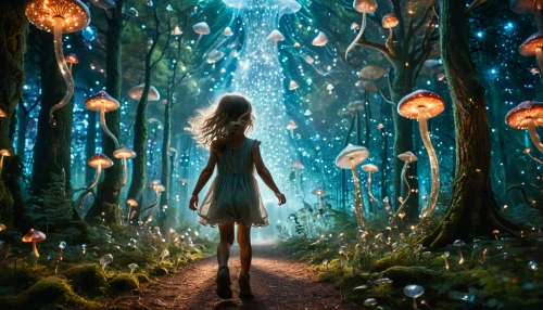 fairy forest,fairy world,enchanted forest,forest of dreams,faerie,little girl fairy,ballerina in the woods,wonderland,faery,fireflies,magical adventure,child fairy,enchanted,fairies aloft,fantasy picture,fairy dust,fairytale forest,children's fairy tale,fairy lanterns,alice in wonderland,Photography,General,Fantasy