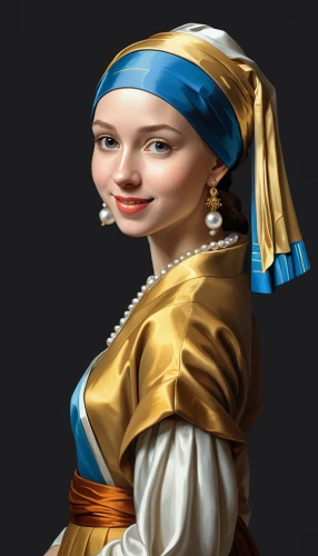 girl with a pearl earring,ancient egyptian girl,girl with cloth,turban,zoroastrian novruz,cepora judith,girl in a historic way,jane austen,milkmaid,girl in cloth,arabian,cleopatra,miss circassian,portrait background,folk costume,sterntaler,traditional costume,ottoman,rem in arabian nights,sultana,Unique,3D,Isometric