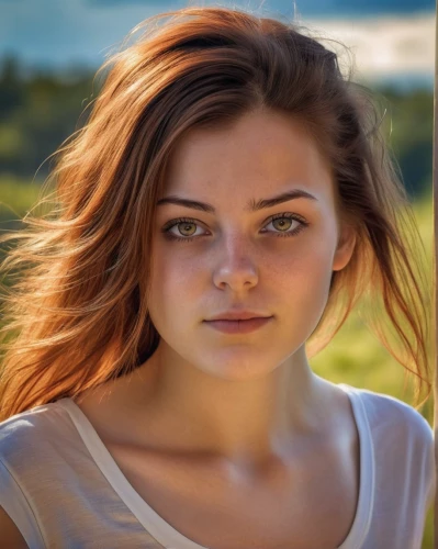 girl portrait,girl in t-shirt,portrait photographers,young woman,beautiful young woman,portrait photography,portrait of a girl,portrait background,romantic portrait,pretty young woman,natural cosmetic,women's eyes,heterochromia,woman portrait,female model,natural color,mystical portrait of a girl,swedish german,the girl's face,cinnamon girl,Photography,General,Realistic