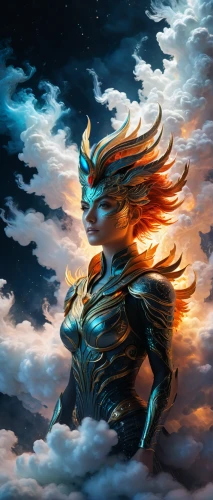 wind warrior,flame spirit,heroic fantasy,god of thunder,fantasy art,god of the sea,sea god,pillar of fire,poseidon,torch-bearer,bronze horseman,fantasy picture,fire angel,dancing flames,dragon fire,gryphon,burning torch,garuda,fire background,torchlight,Photography,General,Fantasy