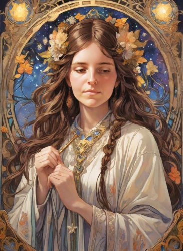 saint therese of lisieux,the prophet mary,mary-gold,joan of arc,cepora judith,flower crown of christ,portrait of christi,priestess,mucha,mystical portrait of a girl,mary 1,zodiac sign libra,artemisia,baroque angel,holy communion,fantasy portrait,rosary,the angel with the veronica veil,vanessa (butterfly),seven sorrows
