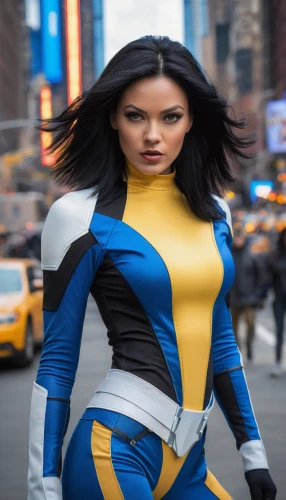 sprint woman,xmen,x-men,x men,nova,electro,cosplay image,head woman,veronica,st,mar,her,yellow and blue,kryptarum-the bumble bee,avatar,marvelous,cosplayer,symetra,bodypaint,wall,Photography,General,Natural
