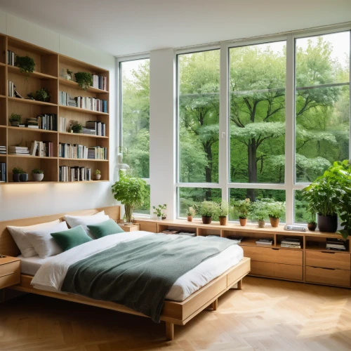 wooden windows,bedroom window,modern room,danish room,french windows,bedroom,wood window,window covering,danish furniture,window treatment,window frames,great room,bookshelves,bay window,bookcase,green living,window blind,sleeping room,canopy bed,windowsill,Photography,General,Natural