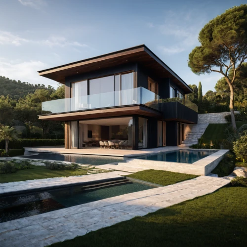 modern house,dunes house,modern architecture,luxury property,house by the water,luxury home,3d rendering,pool house,holiday villa,beautiful home,house in the mountains,house in mountains,modern style,private house,corten steel,home landscape,roof landscape,residential house,cubic house,render,Photography,General,Natural