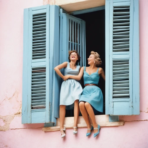 window with shutters,vintage 1950s,vintage girls,french tourists,50's style,shutters,vintage fashion,sicily window,retro women,french windows,wooden shutters,provencal life,vintage women,pin-up girls,fifties,retro pin up girls,vintage boy and girl,vintage man and woman,city unesco heritage trinidad cuba,cheerfulness,Photography,Fashion Photography,Fashion Photography 19