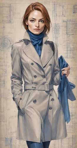 woman in menswear,fashion vector,fashion illustration,overcoat,white-collar worker,female doctor,businesswoman,girl with cloth,coat,bluejacket,women clothes,mazarine blue,business woman,suit of the snow maiden,stewardess,women fashion,menswear for women,girl in cloth,long coat,women's clothing,Digital Art,Blueprint