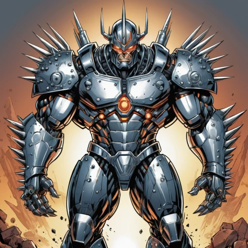 war machine,butomus,destroy,armored,steel man,armored animal,armor,wolverine,heavy armour,cynosbatos,wall,iron,cleanup,megatron,alien warrior,carapace,warlord,greyskull,armour,spartan,Illustration,American Style,American Style 13