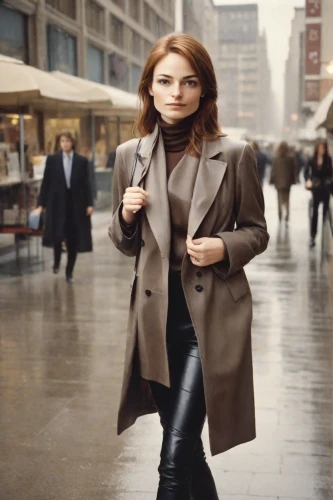woman in menswear,woman holding a smartphone,businesswoman,woman walking,overcoat,business woman,menswear for women,sprint woman,long coat,woman drinking coffee,the girl at the station,cigarette girl,black coat,advertising campaigns,bussiness woman,woman holding gun,a pedestrian,white-collar worker,trench coat,pedestrian,Photography,Polaroid