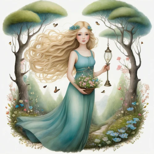 faerie,fairy tale character,faery,little girl fairy,rosa 'the fairy,girl in flowers,rapunzel,fairy queen,dryad,fantasy portrait,fairy,rosa ' the fairy,flower fairy,mermaid background,fantasy picture,springtime background,elsa,children's fairy tale,girl with tree,fae,Illustration,Abstract Fantasy,Abstract Fantasy 06