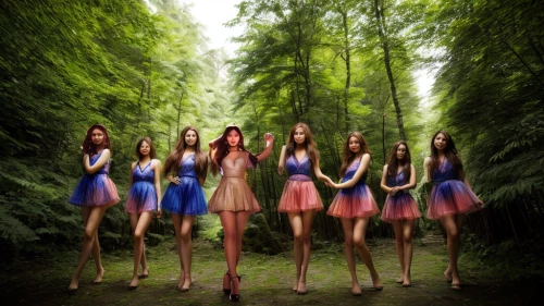 fairies,fairies aloft,fairy forest,image manipulation,ballerina in the woods,vintage fairies,photoshop manipulation,photo manipulation,forest of dreams,apollo and the muses,beautiful photo girls,wonderland,enchanted forest,celtic woman,multiple exposure,clones,girl ballet,fawns,photomanipulation,faerie