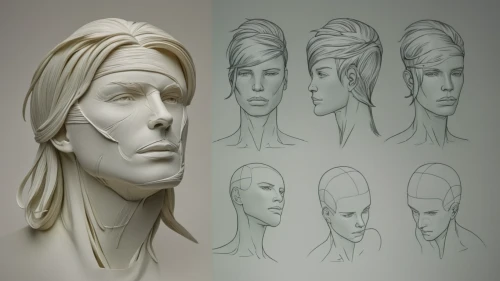 sculpt,human head,3d model,studies,head woman,heads,drawing mannequin,3d modeling,woman sculpture,male poses for drawing,woman's face,3d figure,stylised,woman face,hairstyles,sculptor,study,bust,artist's mannequin,3d rendered,Photography,Artistic Photography,Artistic Photography 05