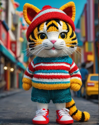 toyger,asian tiger,tiger cat,a tiger,tigerle,tigger,tiger,tiger cub,amurtiger,young tiger,tigers,cute cartoon character,cartoon cat,street fashion,street cat,american shorthair,animals play dress-up,horizontal stripes,tabby cat,alley cat,Photography,General,Fantasy