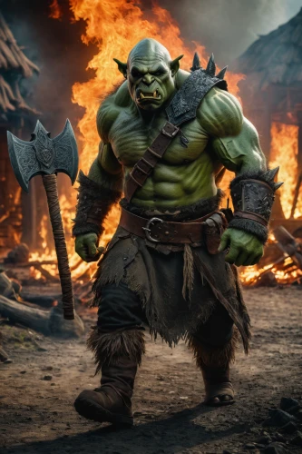orc,avenger hulk hero,half orc,warrior and orc,splitting maul,ogre,ork,cleanup,minion hulk,incredible hulk,hulk,aaa,massively multiplayer online role-playing game,lopushok,heroic fantasy,digital compositing,angry man,wall,dwarf cookin,green goblin,Photography,General,Fantasy