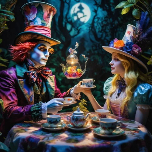 alice in wonderland,tea party,hatter,wonderland,candy cauldron,halloween coffee,magician,tea party collection,alice,fortune telling,fairytale characters,teatime,tea time,fortune teller,fantasy picture,ball fortune tellers,ringmaster,3d fantasy,fairy tale,high tea,Photography,Artistic Photography,Artistic Photography 02