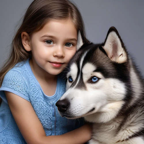 girl with dog,pet vitamins & supplements,huskies,dog photography,boy and dog,dog breed,heterochromia,dog-photography,child model,husky,dog pure-breed,siberian husky,native american indian dog,child portrait,little boy and girl,kid dog,companion dog,malamute,giant dog breed,children's background,Photography,General,Natural