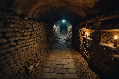 catacombs,cellar,wine cellar,dungeon,crypt,empty tomb,the mystical path,hollow way,dead sea scrolls,passage,genesis land in jerusalem,jerusalem,monastery israel,wieliczka salt mine,vaulted cellar,salt mine,cave church,the cobbled streets,caravansary,basement,Photography,General,Cinematic