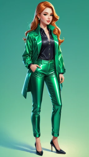 green jacket,green,3d figure,fashion vector,social,ginger ale,in green,emerald,clover jackets,3d model,plus-size model,bolero jacket,green background,jade,green skin,aa,green and white,sprint woman,spearmint,gradient mesh,Unique,3D,Isometric