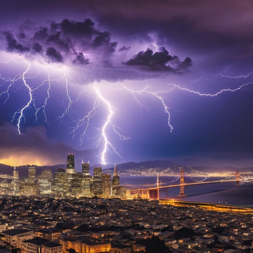 san storm,sanfrancisco,lightning storm,thunderstorm,lightning bolt,lightning strike,san francisco,lightning,lightening,nature's wrath,force of nature,god of thunder,purple rain,a thunderstorm cell,the storm of the invasion,bay area,storm,natural phenomenon,thunder,thunderbolt,Photography,General,Realistic