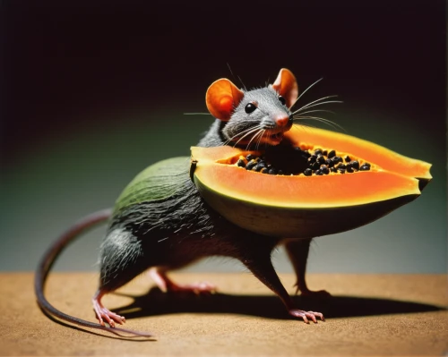 color rat,gold agouti,anthropomorphized animals,ratatouille,whimsical animals,straw mouse,bush rat,grasshopper mouse,masked shrew,muskmelon,seedless fruit,marsupial,silver agouti,mousetrap,lab mouse icon,musical rodent,fruit bat,baby playing with food,integrated fruit,animal photography,Unique,3D,Toy