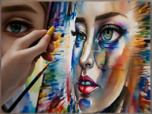 glass painting,art painting,meticulous painting,photo painting,oil painting on canvas,street artist,women's eyes,fabric painting,painting technique,painter doll,italian painter,oil painting,face portrait,painter,street artists,world digital painting,bodypainting,art paint,artistic portrait,airbrushed
