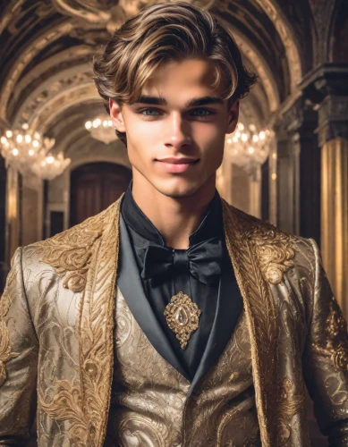 aristocrat,gatsby,great gatsby,billionaire,alhambra,gold castle,matador,men's suit,regal,imperial coat,royal,grand duke of europe,formal guy,wedding suit,gentleman icons,gentlemanly,prince of wales,renaissance,formal wear,royalty,Photography,Realistic