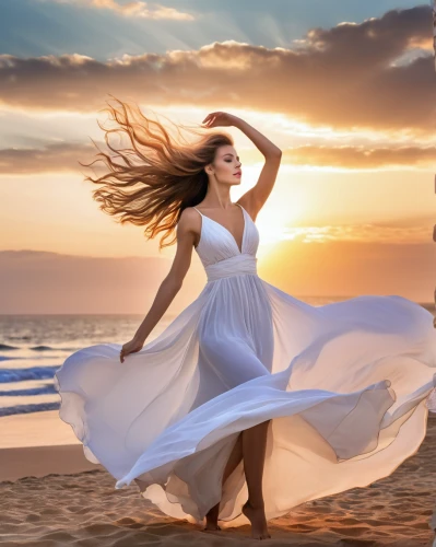 gracefulness,girl in a long dress,celtic woman,little girl in wind,whirling,wind wave,girl on the dune,image manipulation,dance with canvases,girl in white dress,latin dance,the wind from the sea,divine healing energy,photoshop manipulation,sun bride,beach background,photo manipulation,sea breeze,loving couple sunrise,creative background,Photography,General,Realistic