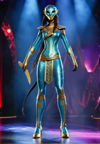 symetra,blue enchantress,blue demon,alien warrior,nova,scales of justice,firedancer,cirque du soleil,female warrior,blue snake,teal blue asia,mantis,majorette (dancer),wasp,goddess of justice,scarab,tutankhamun,costume design,paysandisia archon,lady honor