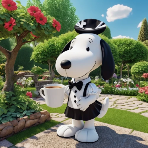 snoopy,a cup of tea,tea drinking,tea,tea time,teacup,coffee break,a cup of coffee,drinking coffee,cute cartoon character,dalmatian,teacups,cup of tea,teatime,cup of coffee,tea party,peanuts,popeye village,seed cow carnation,holstein cow