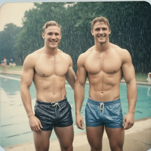 swim brief,young swimmers,swimmers,pair of dumbbells,gay men,shirtless,model years 1960-63,glbt,neighbors,rain pants,jean shorts,gay couple,workout icons,two piece swimwear,rugby short,1965,1950s,rain shower,males,1960's,Photography,Documentary Photography,Documentary Photography 03