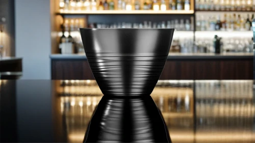 coffee tumbler,cocktail shaker,barware,goblet,goblet drum,cocktail glass,bar stool,pepper mill,black cut glass,glass cup,champagne cup,martini glass,carafe,stacked cups,drip coffee maker,cup,table lamp,chalice,drinkware,water cup,Small Objects,Indoor,Modern Bar