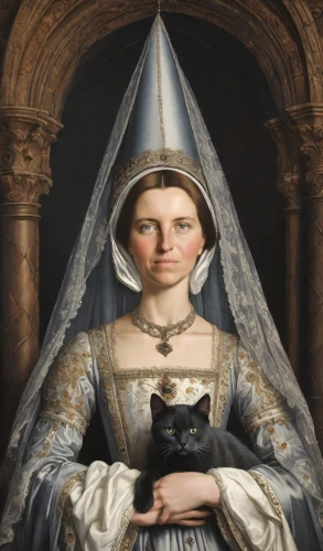 gothic portrait,the hat of the woman,portrait of christi,portrait of a girl,cat european,girl in a historic way,cat sparrow,cat portrait,girl with cloth,portrait of a woman,victorian lady,the prophet mary,napoleon cat,child portrait,custom portrait,cat child,cat,tudor,girl with dog,overskirt,Photography,Natural
