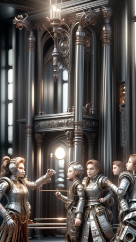 clergy,crown render,court of law,3d render,bach knights castle,digital compositing,musketeers,monarchy,knights,court of justice,3d rendered,render,council,3d rendering,baroque,renaissance,officers,fractalius,mod ornaments,massively multiplayer online role-playing game
