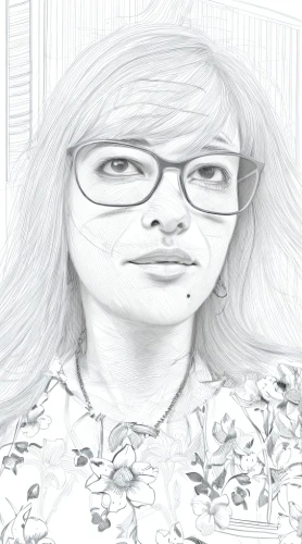 illustrator,graphite,digital drawing,portrait of christi,artist portrait,pencil frame,caricature,comic halftone woman,pencil drawing,pencil and paper,color halftone effect,digital artwork,photo effect,pencil drawings,grayscale,digital art,portrait background,reading glasses,with glasses,image editing,Design Sketch,Design Sketch,Character Sketch