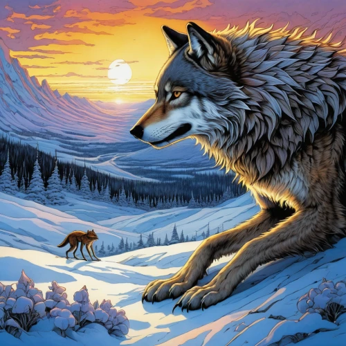 howling wolf,canis lupus,two wolves,european wolf,wolves,wolf couple,gray wolf,wolf hunting,wolf,canidae,constellation wolf,howl,wolfdog,winter animals,canis lupus tundrarum,coyote,wolf's milk,red wolf,winter background,wolf down,Illustration,Realistic Fantasy,Realistic Fantasy 04